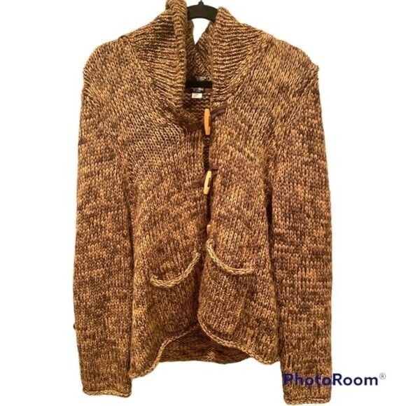 Moda International brown cardigan sweater - Picture 1 of 3